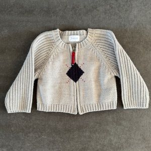 Baby Jacadi zip up sweater - 18M